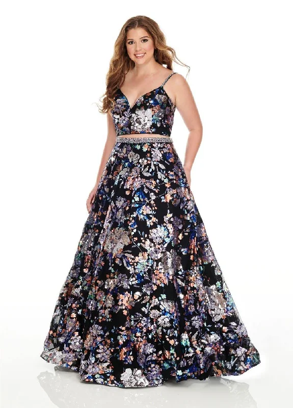 Rachel Allan Plus Size Two Piece Prom Dress