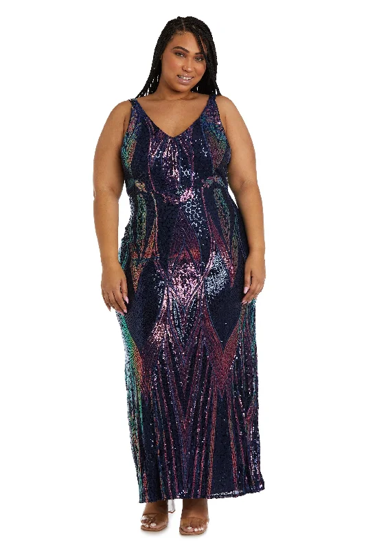 Nightway Long Plus Size Formal Dress 22089W