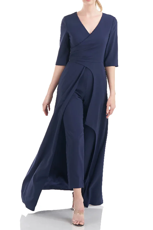 Kay Unger 5547465 Long 3/4 Sleeve Formal Jumpsuit