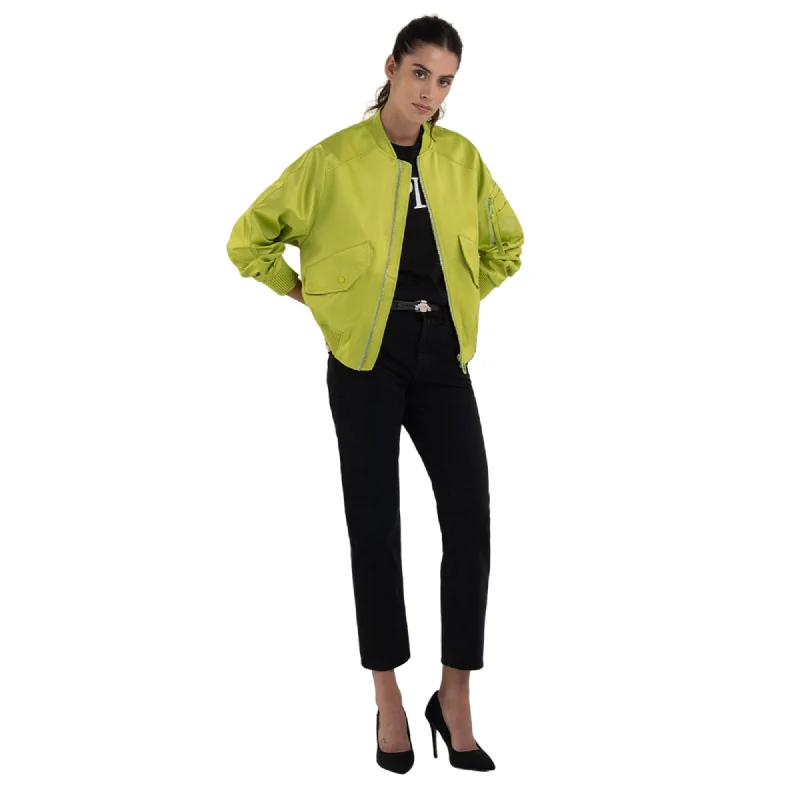 Replay Women's Satin Bomber Jacket