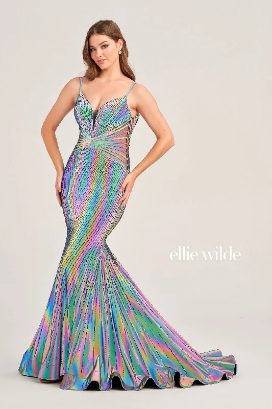 Ellie Wilde EW35704 Long Fitted Formal Prom Gown