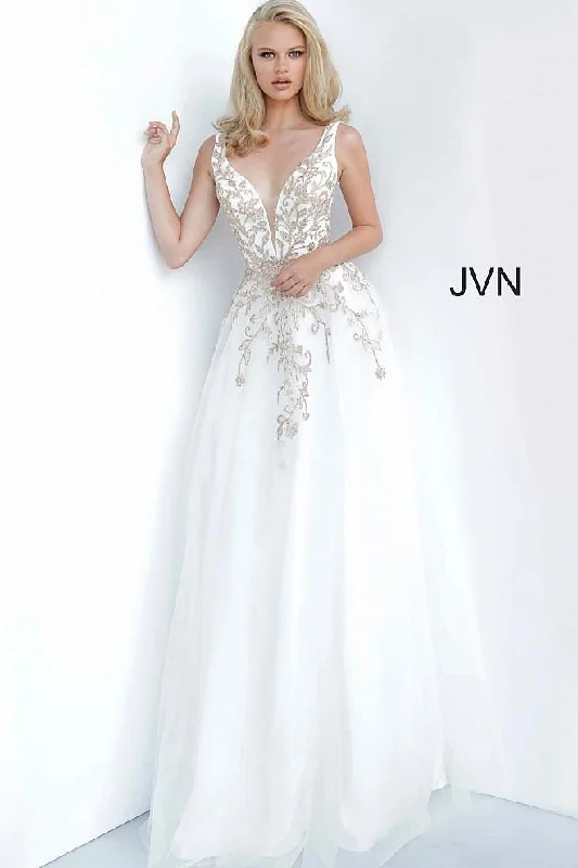 Jovani Long Sleeveless Wedding Dress Sale