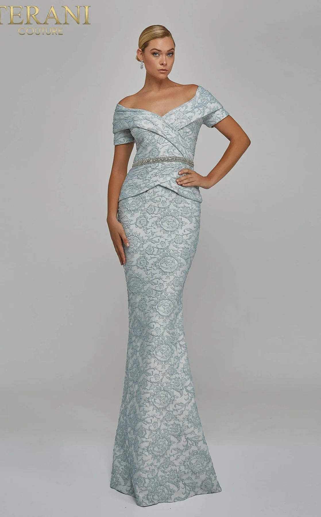 Terani Couture 1921M0727 Powder Blue 12 Sale