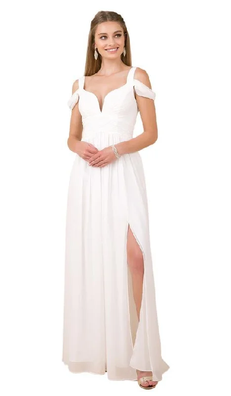 Long Formal Wedding Dress White