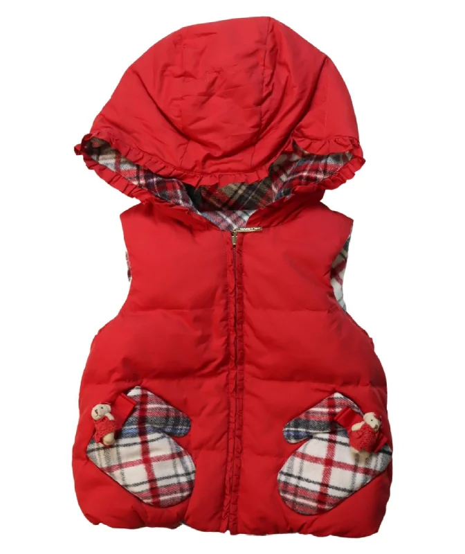 Nicholas & Bears Reversible Puffer Hooded Vest 2T