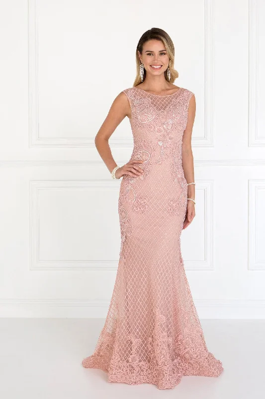 Prom Formal Evening Mermaid Long Lace Dress