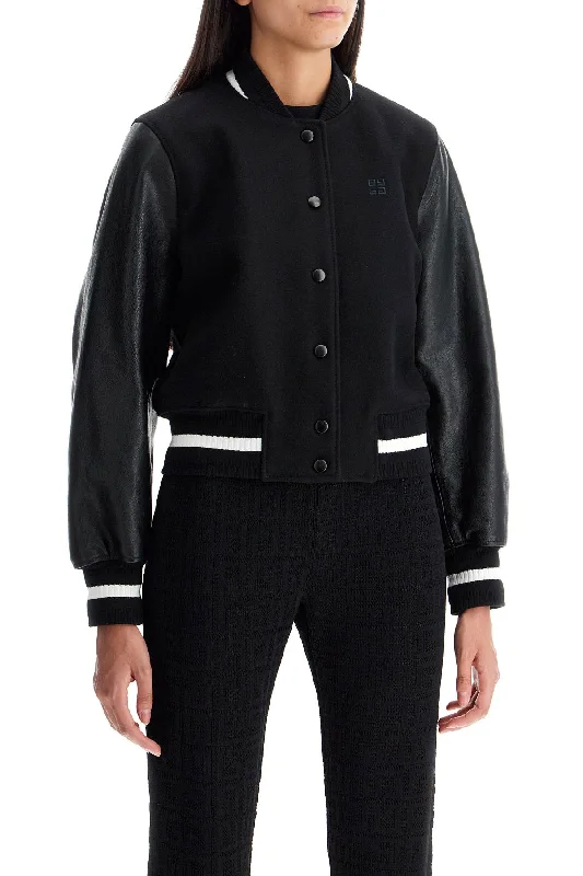 Givenchy Wool And Leather Varsity Jacket