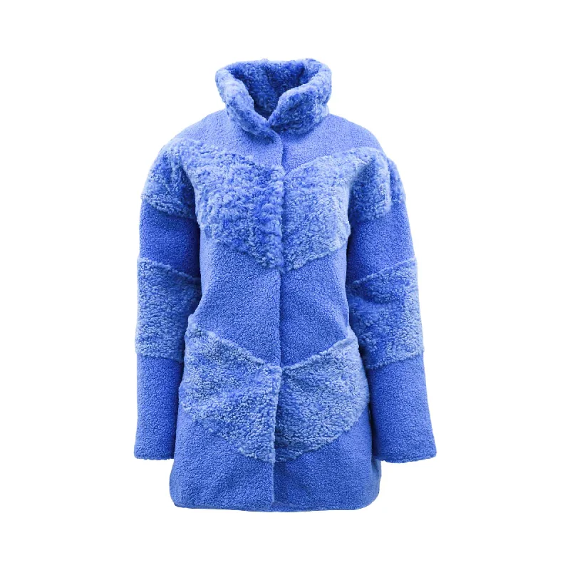 Ice Play Women's Fashionable Blue Coat