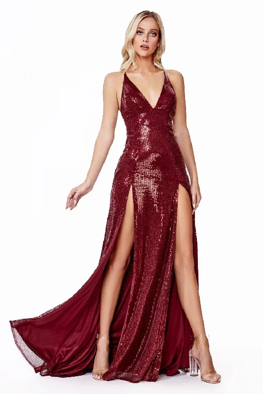 Cinderella Divine CD915 Sexy Formal Long Prom Dress