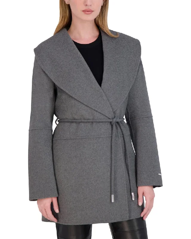 Tahari Double Face Wool-Blend Coat