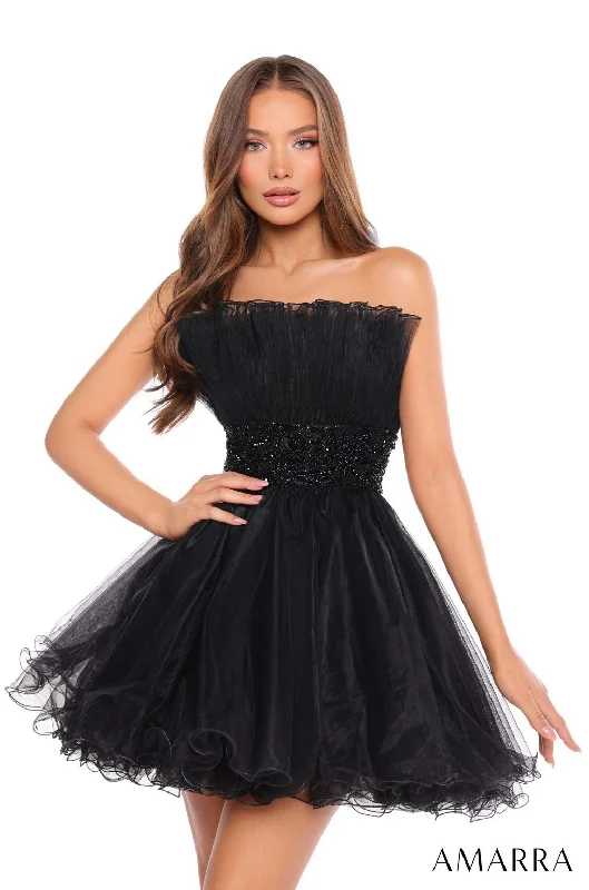 Amarra 88038 Homecoming A Line Short Cocktail Dress