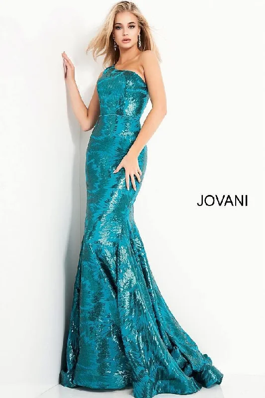 Jovani 1845 Prom Long One Shoulder Prom Dress