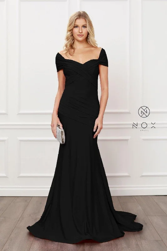 Long Fitted Formal Open Back Dress