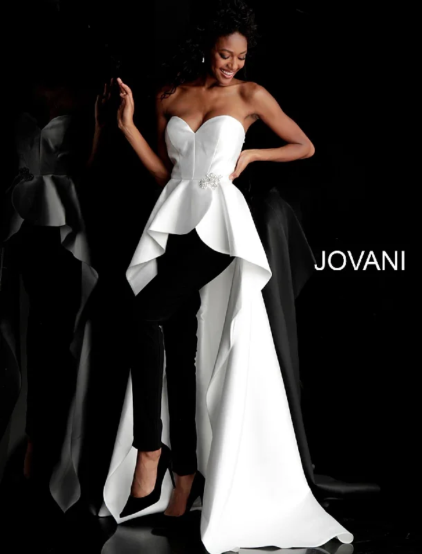 Jovani 66852 Two Piece with Overskirt Prom Pantsuit