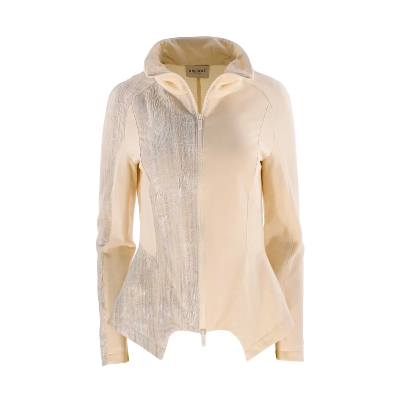 Oblique Women's Beige Creations Jacket