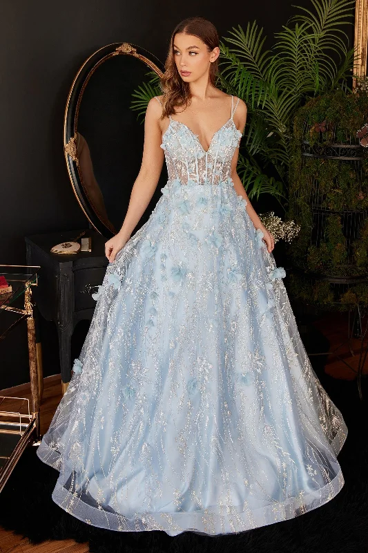 Cinderella Divine CB105 Spaghetti Strap Ball Gown