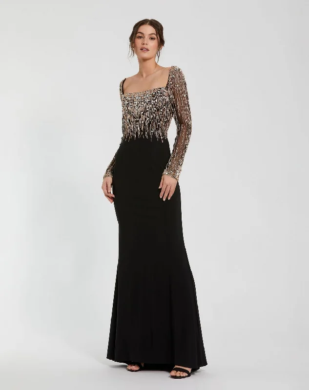 Mac Duggal 2256 Black/Gold 8 Sale