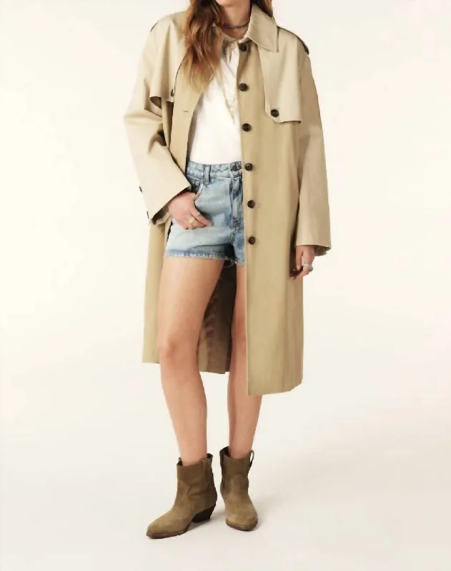 Trench Coat In Beige