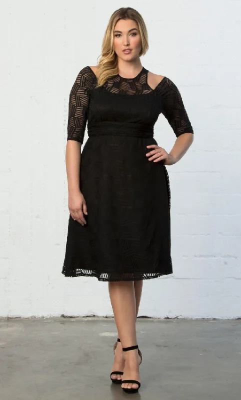 Kiyonna Short Lace Dress Formal Dress Plus Size