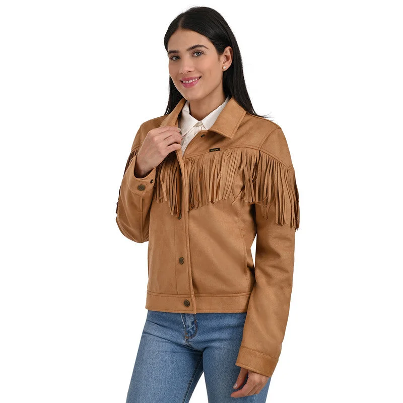 Wrangler Women's Western Style Fringed Jacket