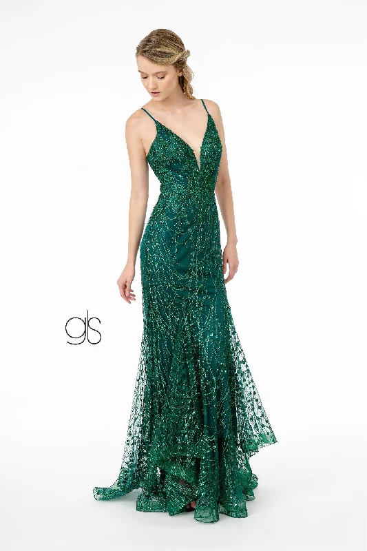 Illusion Deep Long Prom Mermaid Dress