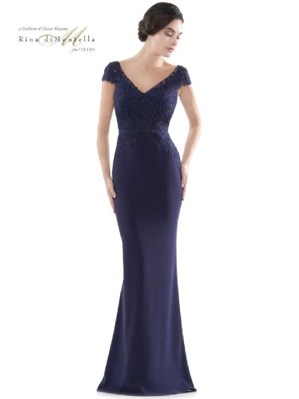 Rina di Montella Formal Beaded Long Dress 2718