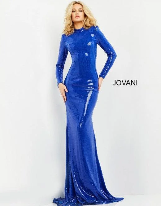 Jovani 06214 Long Sleeve Formal Prom Trumpet Dress