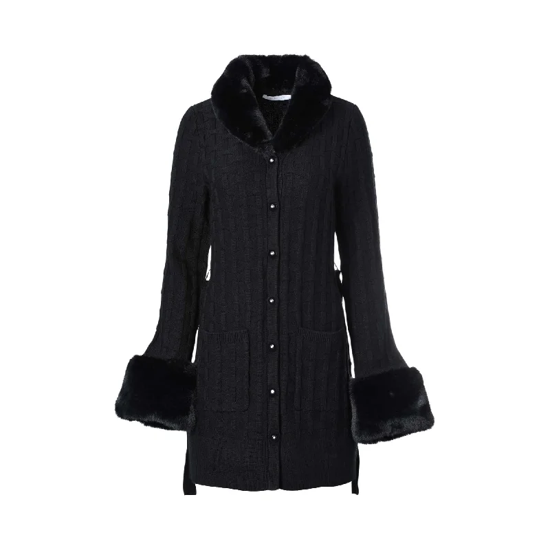 Anne Fontaine Women's Black Coat