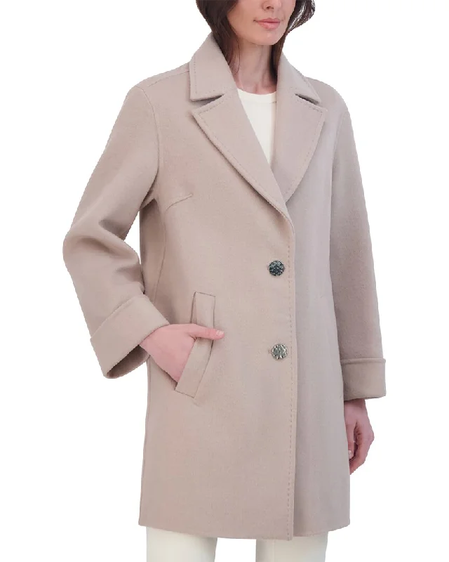 Tahari Double Face Wool-Blend Coat