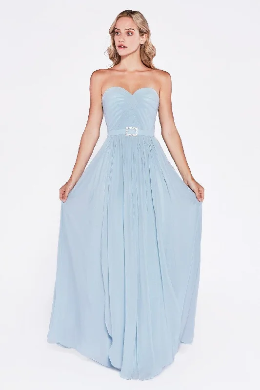 Cinderella Divine C7460 Long Strapless Formal Dress Bridesmaid