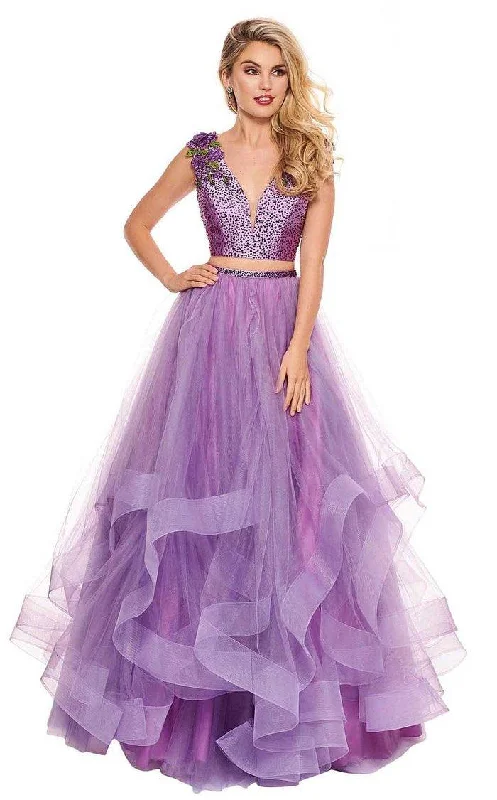 Rachel Allan Prom Two Piece Long Ball Gown 6412