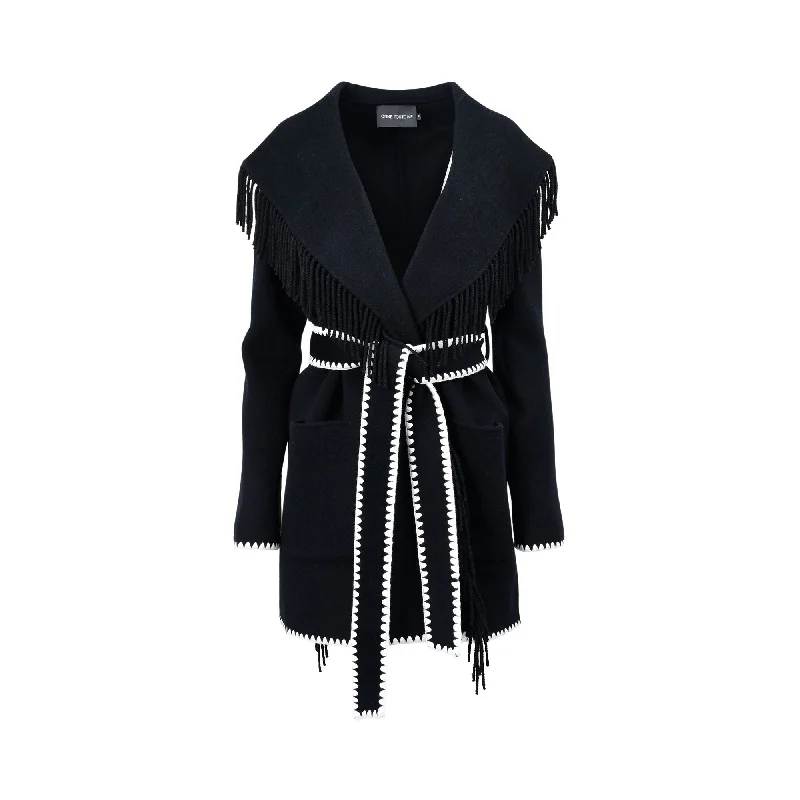 Anne Fontaine Women's Black Coat