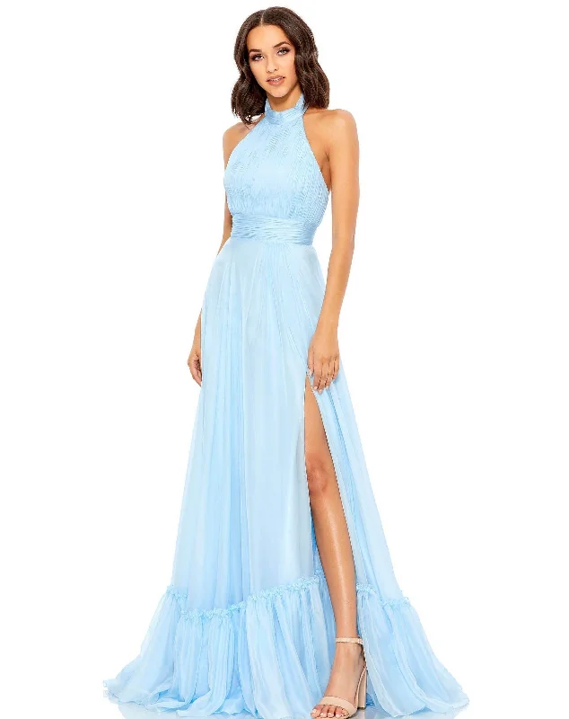 Mac Duggal 67816 Prom Long Halter Chiffon Dress