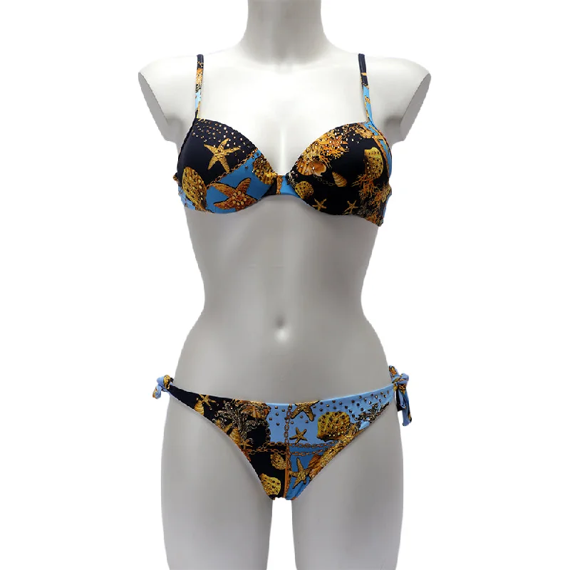 Twinset Push-Up Bikini Top With Print