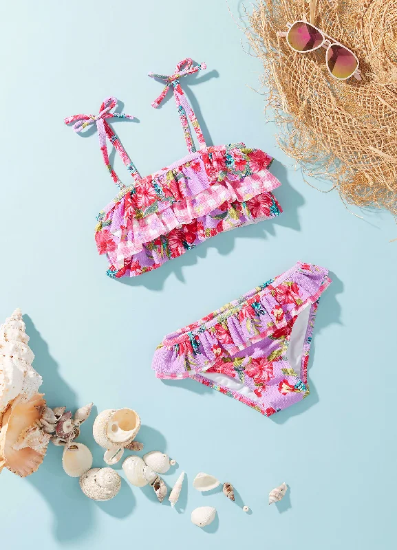 Girls Honolulu Ruffle Bikini  - Honolulu