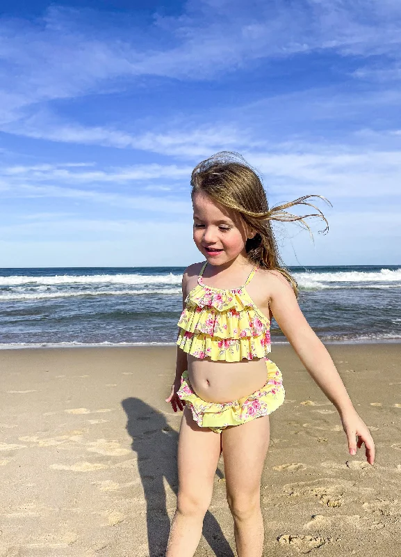 Paradise Garden Girls Multi Ruffle Bikini - Floral