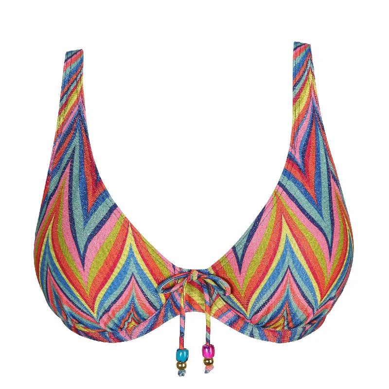 Prima Donna Kea Plunge Bikini Top Rainbow Paradise