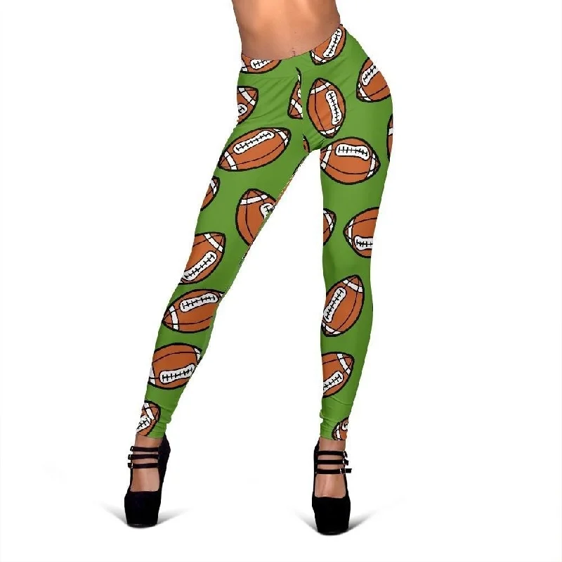 American Football Print Pattern Women Leggings