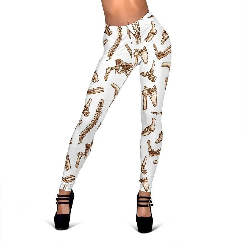 Anatomy Bone Pattern Print Women Leggings