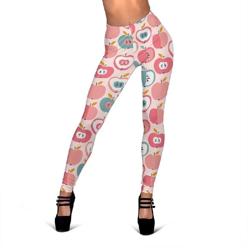 Apple Pattern Print Women Leggings