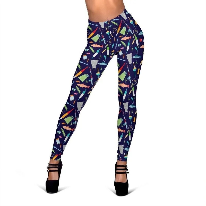 Bait Bass Fishing Print Pattern Women Leggings