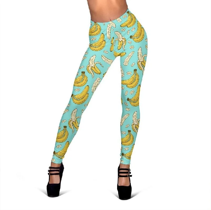 Banana Pattern Print Women Leggings