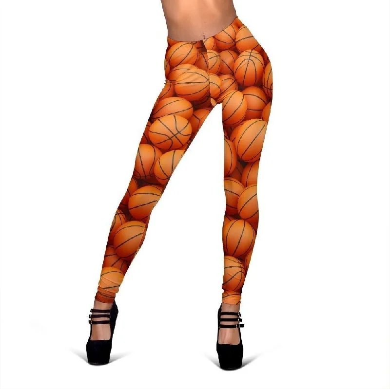 Basketball Pattern Print Women Leggings