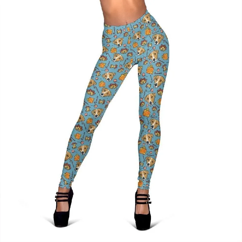 Dog Jack Russell Pattern Print Women Leggings