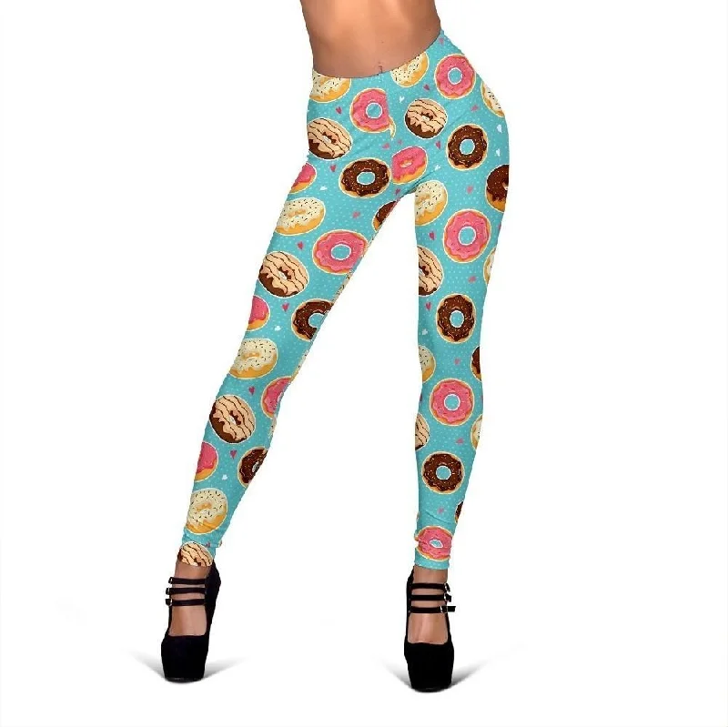 Donut Pattern Print Women Leggings