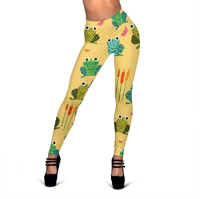 Frog Pattern Print Women Leggings