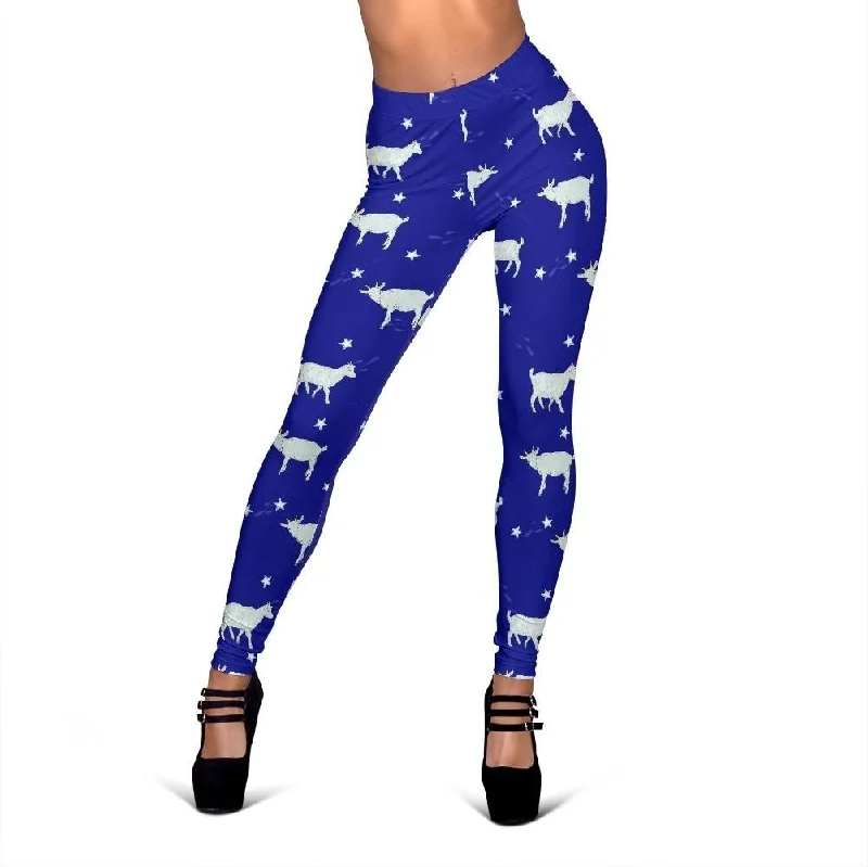 Goat Sheep Pattern Print Women Leggings