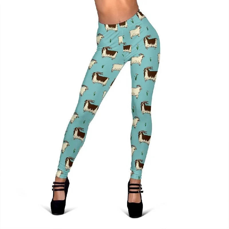 Goat Sheep Print Pattern Women Leggings