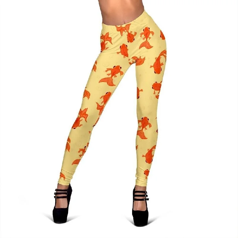 Goldfish Pattern Print Women Leggings