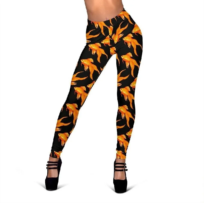 Goldfish Print Pattern Women Leggings